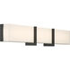 High Rise LED 30.25 inch Dark Matte Black Bath Bar Wall Light
