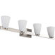 Royale 33.5 inch Brushed Nickel Vanity Wall Light