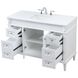 Bennett 48 X 21 X 35 inch White Vanity Sink Set