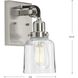 Rushton 1 Light 5 inch Brushed Nickel Bath Vanity Wall Light