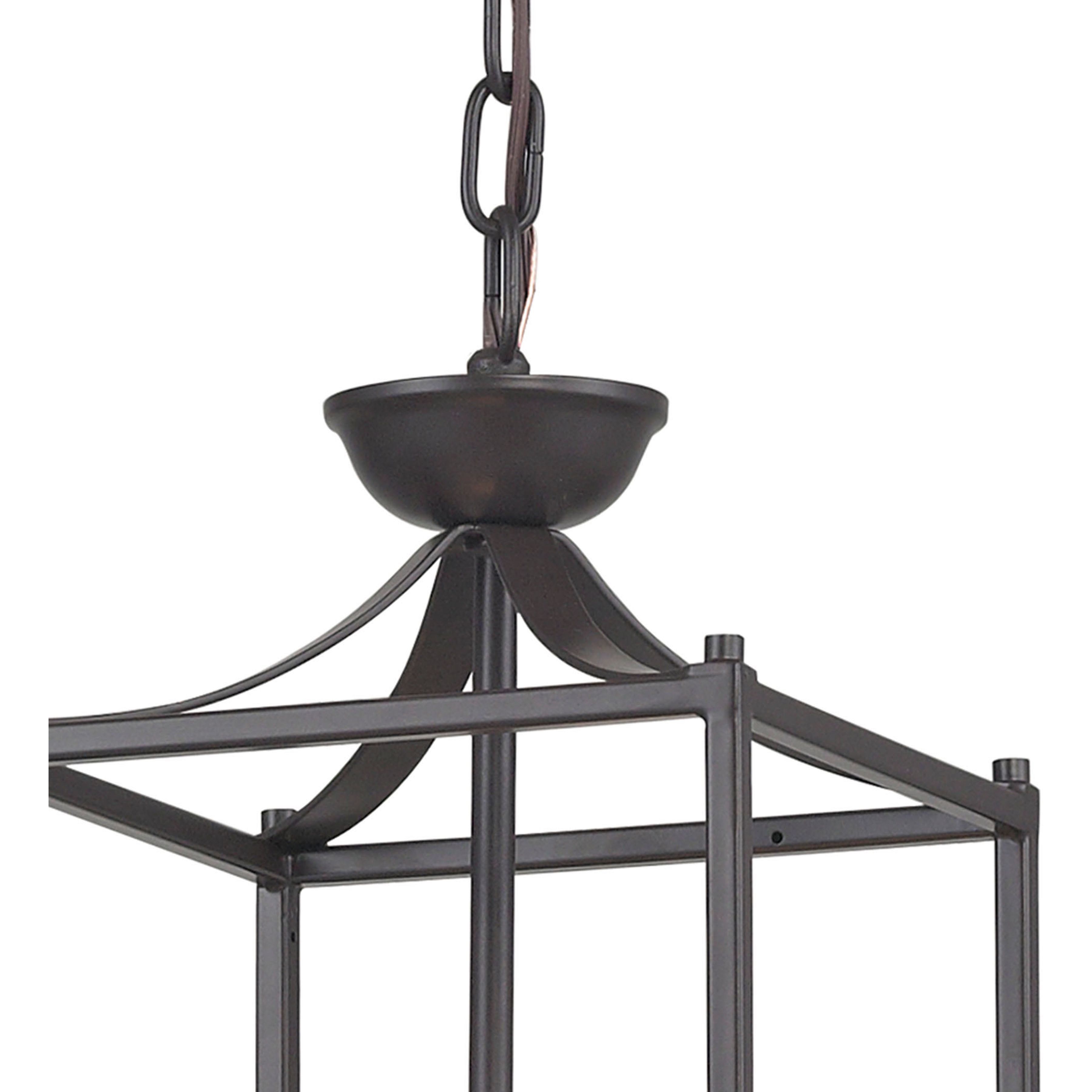 Arthur 3 Light 7 inch Oil Rubbed Bronze Mini Pendant Ceiling Light