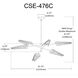 Cassie 6 Light 47.75 inch Matte Black Chandelier Ceiling Light