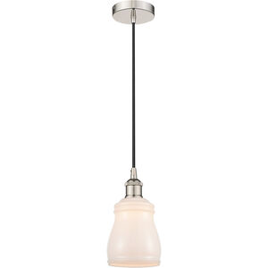 Edison Ellery LED 5 inch Polished Nickel Mini Pendant Ceiling Light