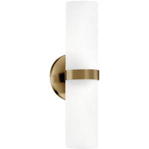 Milano LED 5 inch Brass Wall Sconce Wall Light in Vintage Brass