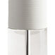 Bermuda 31 inch 150.00 watt Off-White Matte Table Lamp Portable Light, Finely Ribbed Surface