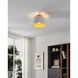 Leilani 1 Light 11 inch Brushed Gold Semi-Flush Mount Ceiling Light