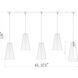 Farrell 5 Light 42 inch Brushed Nickel Linear Chandelier Ceiling Light