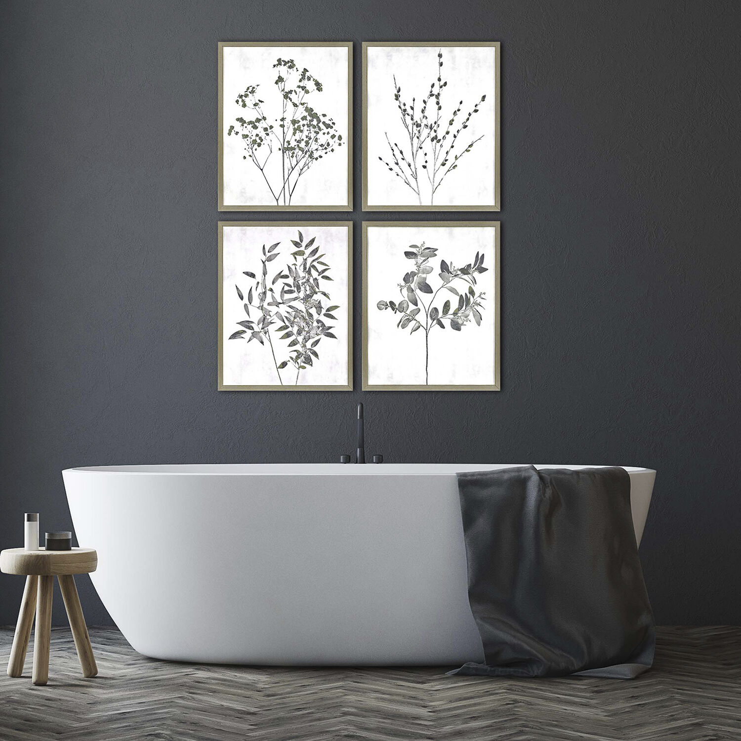 Photography Neutral and Gray and White Framed Art