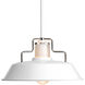 Archives 1 Light 14 inch White Pendant Ceiling Light