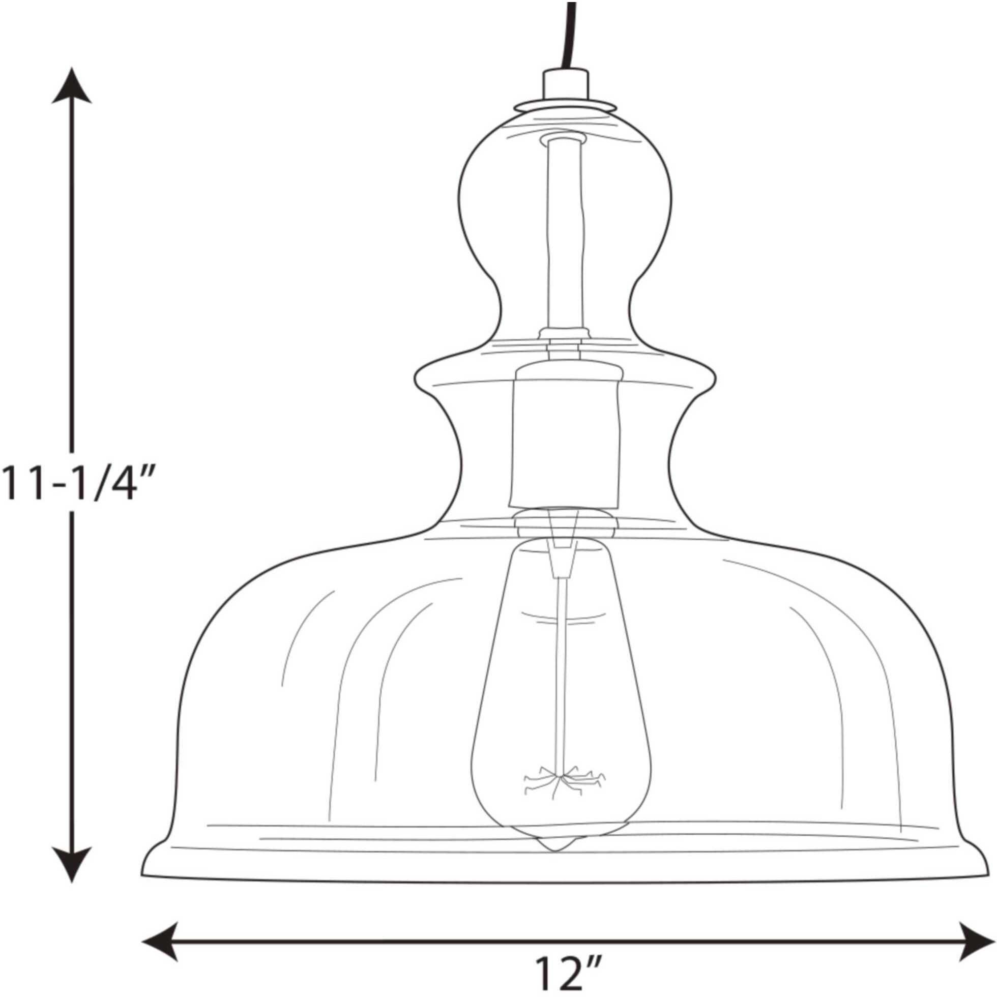 Staunton 1 Light Brushed Nickel Pendant Ceiling Light, Design Series