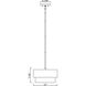 Counterpoint 1 Light 12 inch Matte Black Pendant Ceiling Light