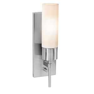 Iron 1 Light 5 inch Brushed Steel ADA Wall Sconce Wall Light