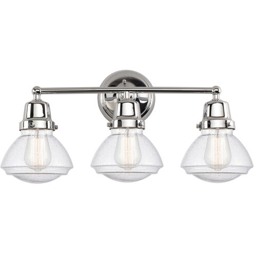 Aditi Olean 3 Light 22.75 inch Polished Chrome Bath Vanity Light Wall Light, Aditi