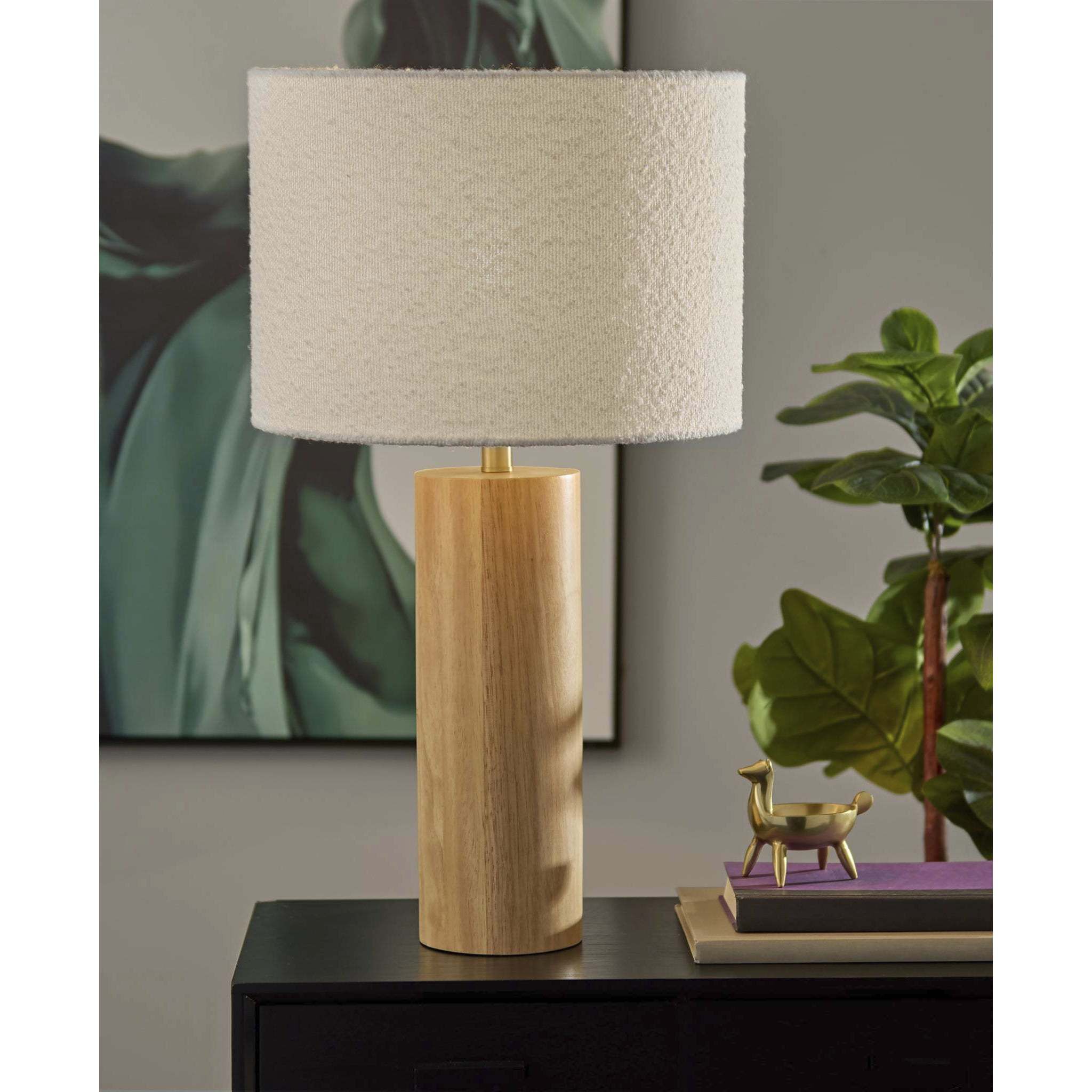 Brayden 28 inch 150.00 watt Natural Wood Table Lamp Portable Light