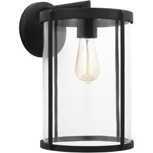 Luning 1 Light 15 inch Textured Black Outdoor Wall Lantern, Large