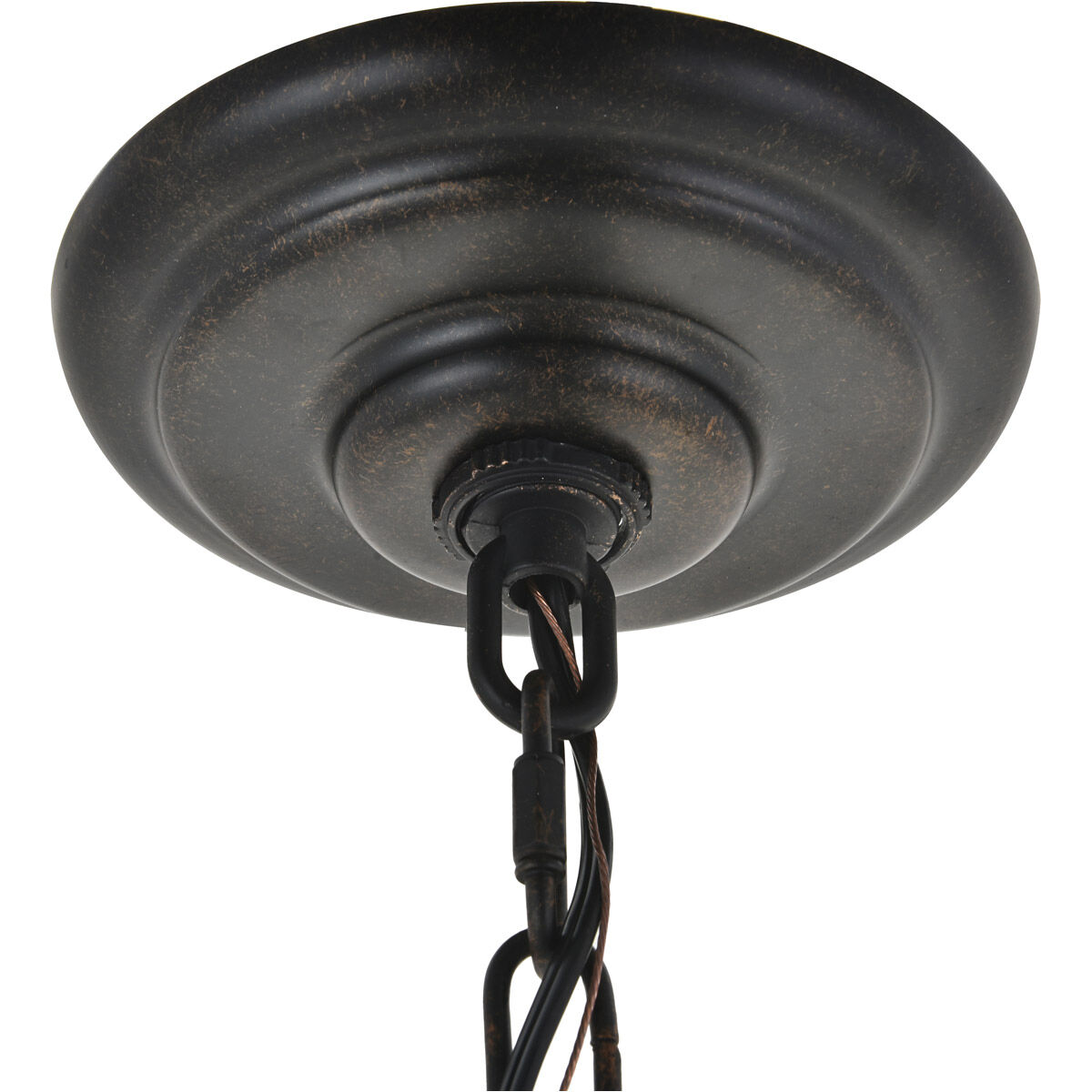 Octavia 3 Light 14 inch Brass and Dark Brown Pendant Ceiling Light