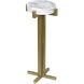 Sardo 22 X 8 inch Antique Brass Side Table