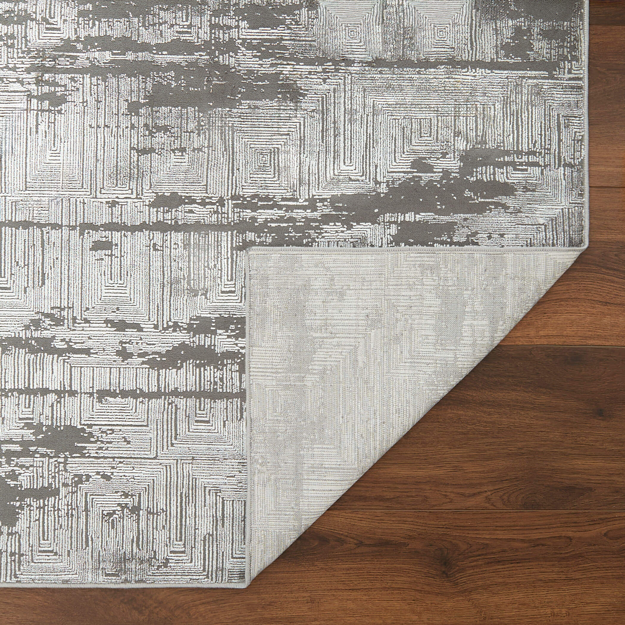 Livenza 114 X 79 inch Grey Rug in 6 x 9