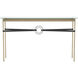 Equus 54 X 14 inch Soft Gold and Oil Rubbed Bronze Console Table in Leather Black, Soft Gold/Oil Rubbed Bronze