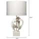Intertwined 30.5 inch 150.00 watt White Polyresin Table Lamp Portable Light