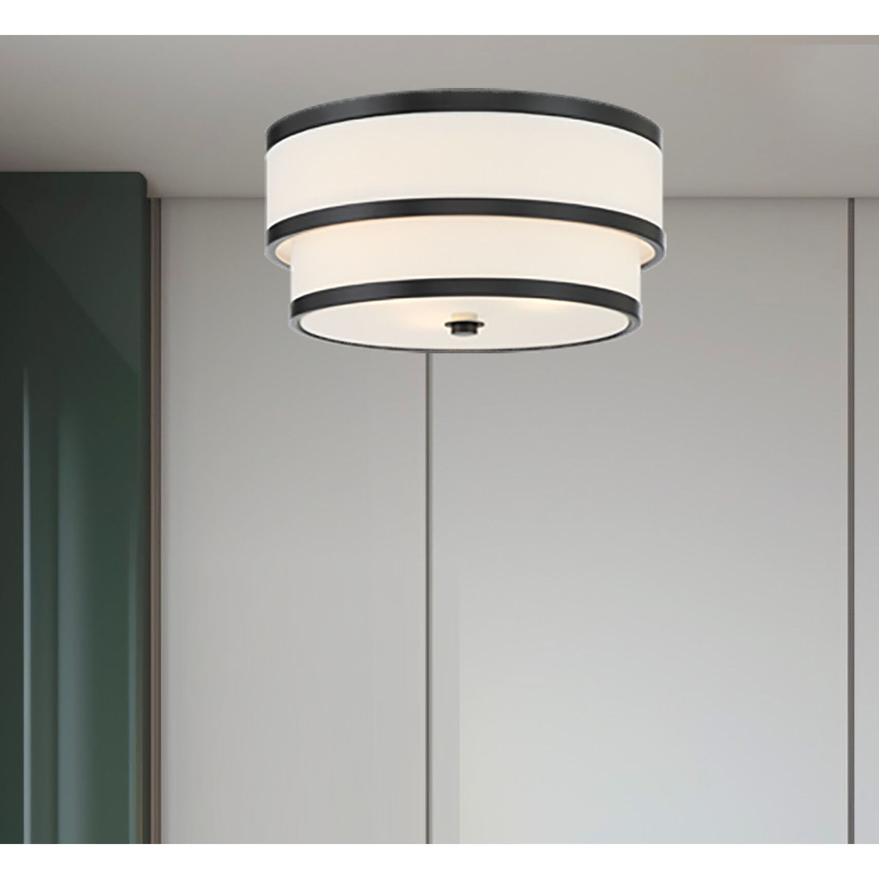 Cascade 3 Light Coal Flush Mount Ceiling Light