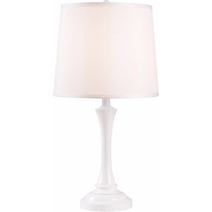 Acacia 14 inch 100.00 watt White Table Lamp Portable Light