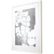 Spring Cascade / Spring Tumble White and Gray and Metallic Framed Art, The Studio