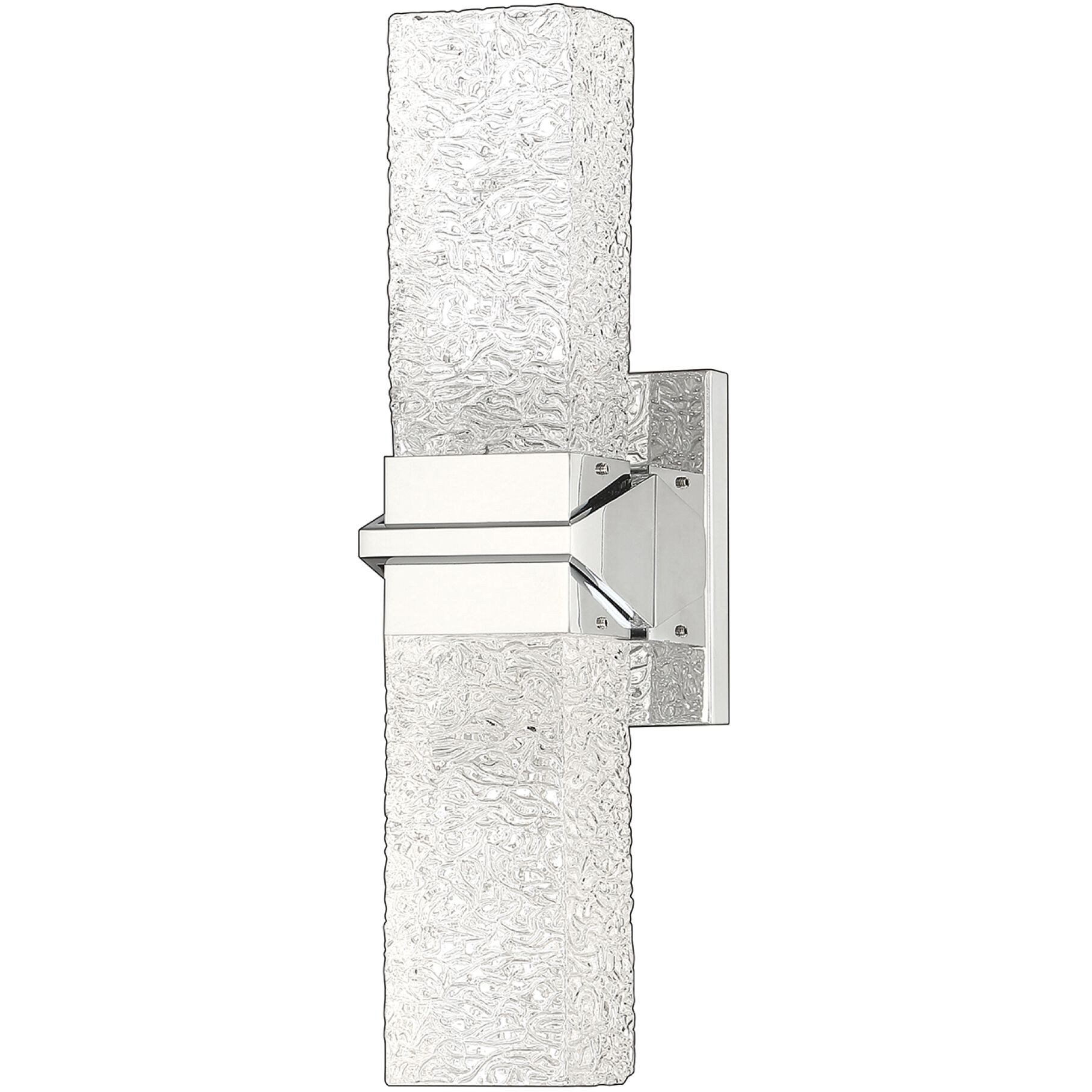 Ice 2 Light 4.75 inch Chrome Vanity Light Wall Light