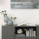 Painted Cream and White with Black Sphere, Small