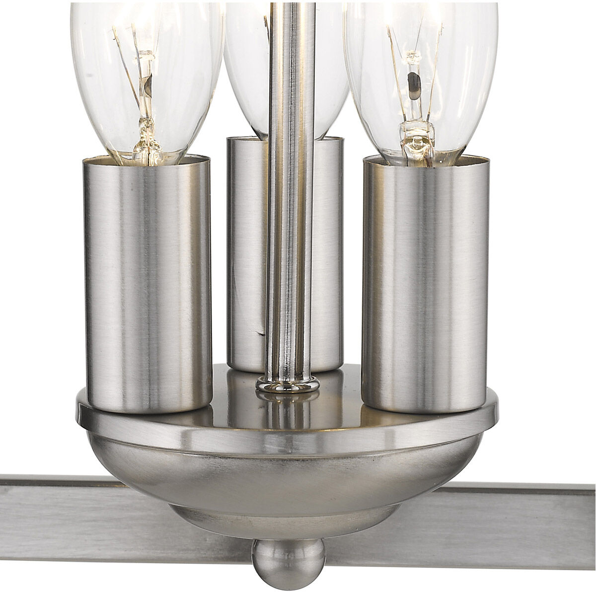 Kennedy 3 Light 10 inch Satin Nickel Chandelier Ceiling Light