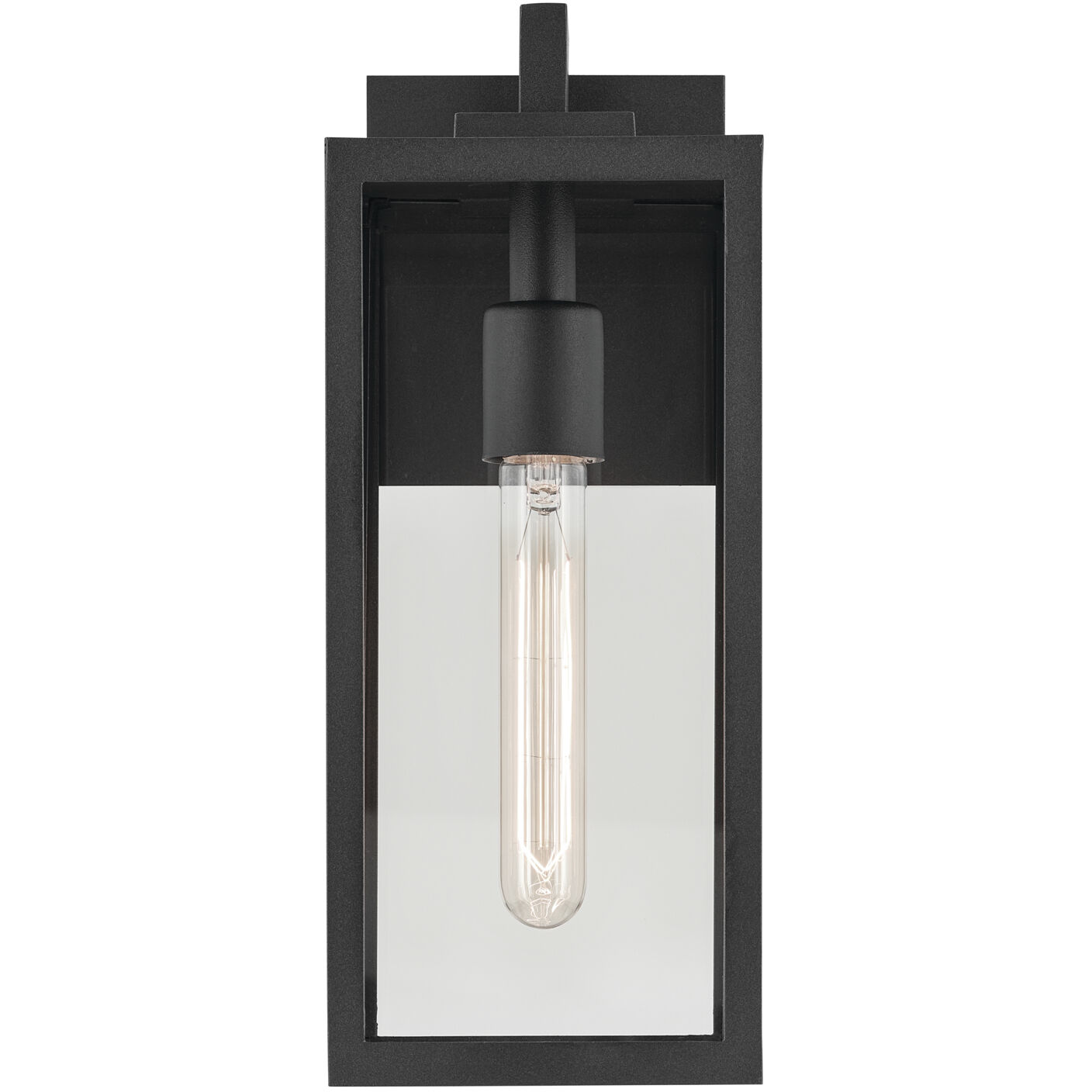 Branner 1 Light 14 inch Black Textured Outdoor Wall, Small