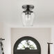 Willow 1 Light 6 inch Black Chrome Flush Mount Ceiling Light