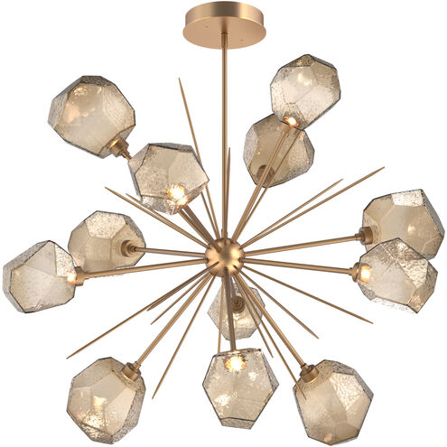 Gem LED 48.3 inch Novel Brass Chandelier Ceiling Light, Starburst