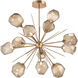 Gem LED 48.3 inch Novel Brass Chandelier Ceiling Light, Starburst