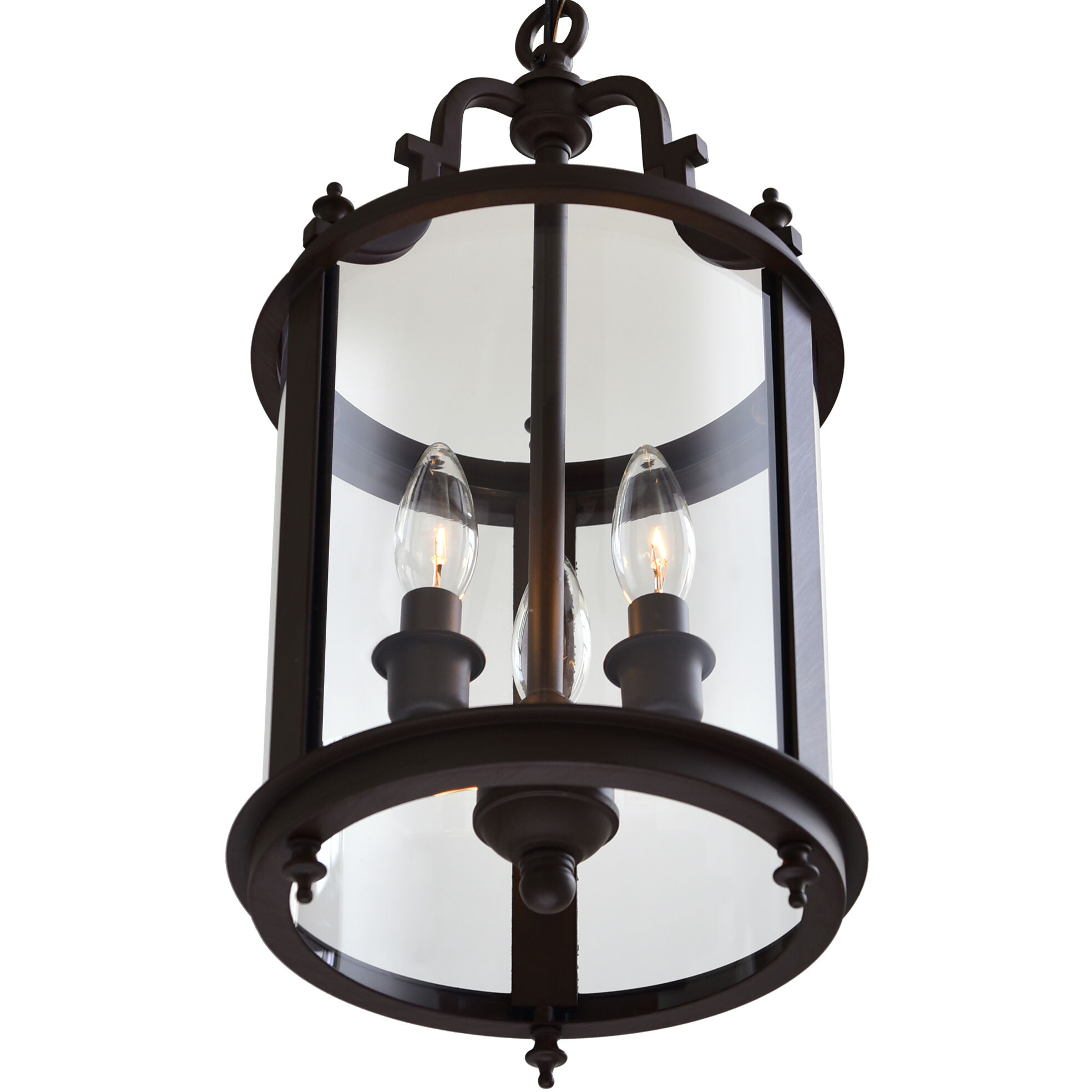 CWI Lighting Desire 3 Light Drum Shade Mini Pendant with Oil Rubbed Bronze Finish 9809P9 3 109