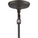 Davenport 3 Light 17 inch Aged Zinc Pendant Ceiling Light