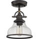 Grant 1 Light 8 inch Palladian Bronze Mini Pendant Ceiling Light