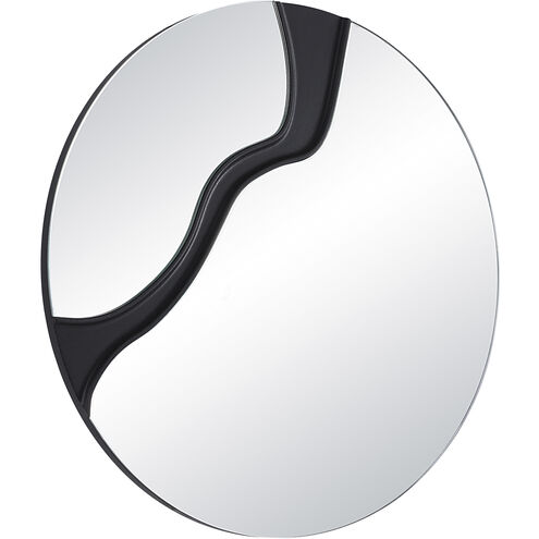 Dansk 24 X 24 inch Textured Matte Black Wall Mirror