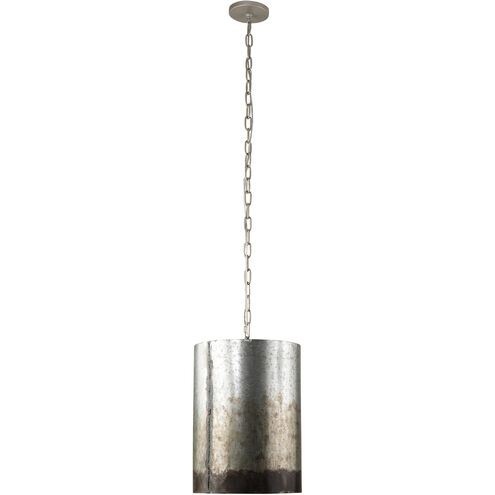 Cannery 2 Light 12 inch Ombre Galvanized Pendant Ceiling Light