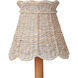Annabelle Whitewash 6 inch Tapered Chandelier Shade, Suzanne Duin Collection