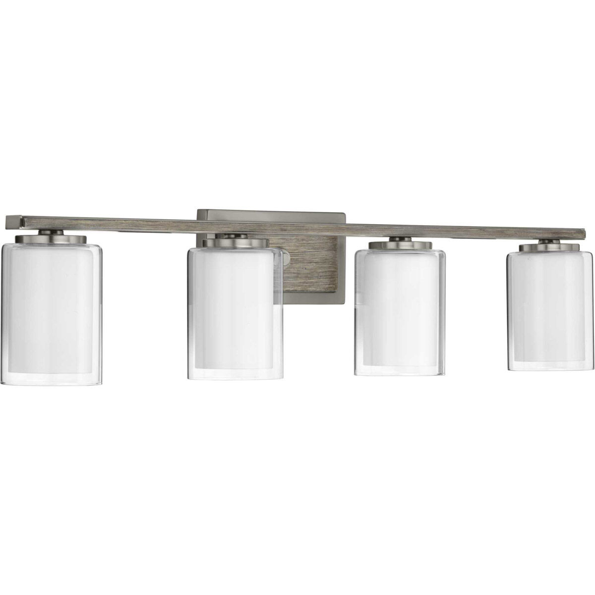 Beaches 4 Light 34 inch Brushed Nickel Bath Vanity Wall Light