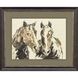 Equine Sketch Brown and Beige and Black and Rust Framed Art