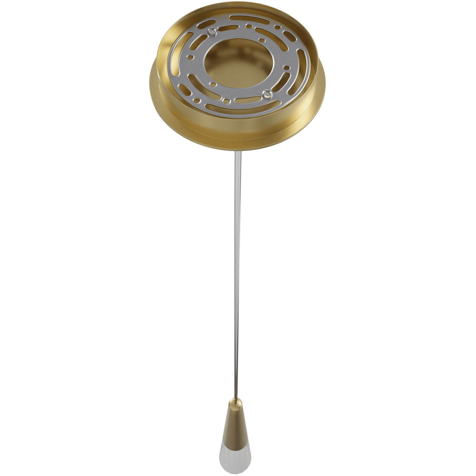 Encino LED 4 inch Brushed Brass Pendant Ceiling Light