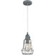 Squashcourt 1 Light 6 inch Pewter Mini Pendant Ceiling Light