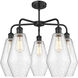 Cindyrella 5 Light 25 inch Matte Black Chandelier Ceiling Light in Seedy