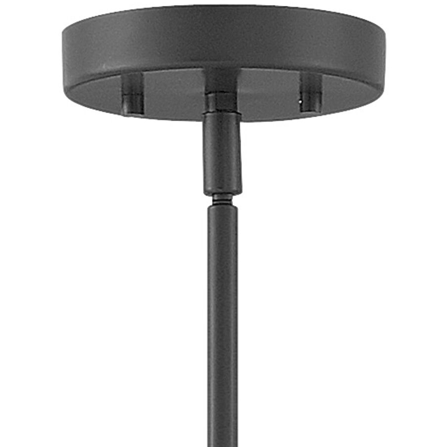 Refinery 1 Light 7.75 inch Black Indoor Pendant Ceiling Light in Clear