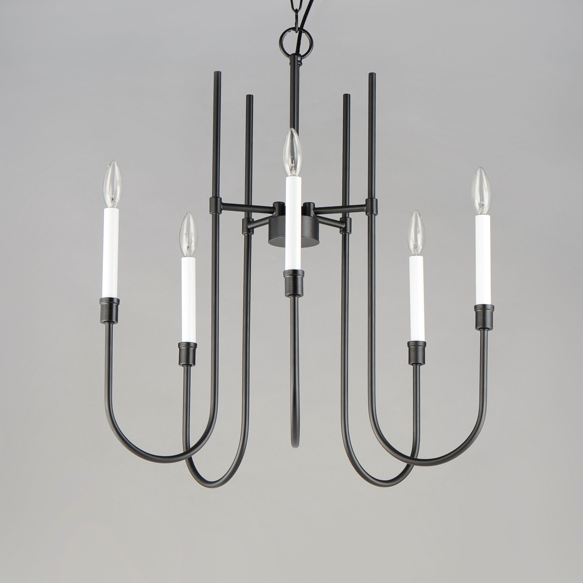 Tux 9 Light 30 inch Black Chandelier Ceiling Light
