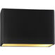 Ambiance 2 Light 16.5 inch Matte Black ADA Wall Sconce Wall Light