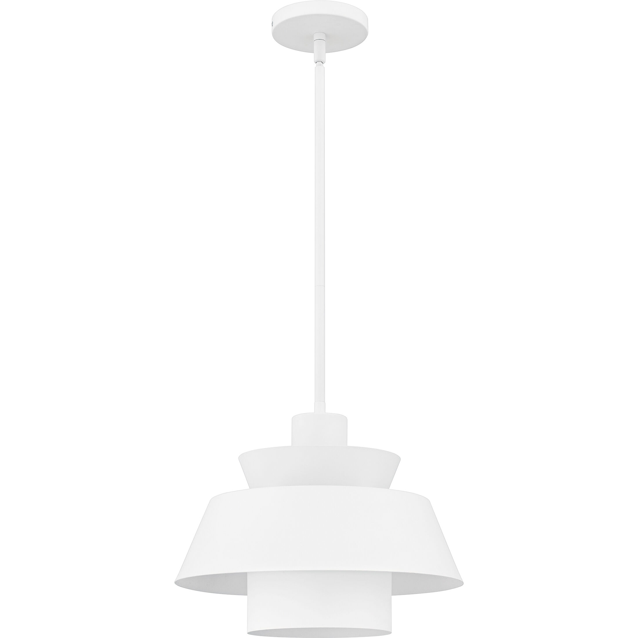 Lumi 1 Light 14 inch Matte White Pendant Ceiling Light