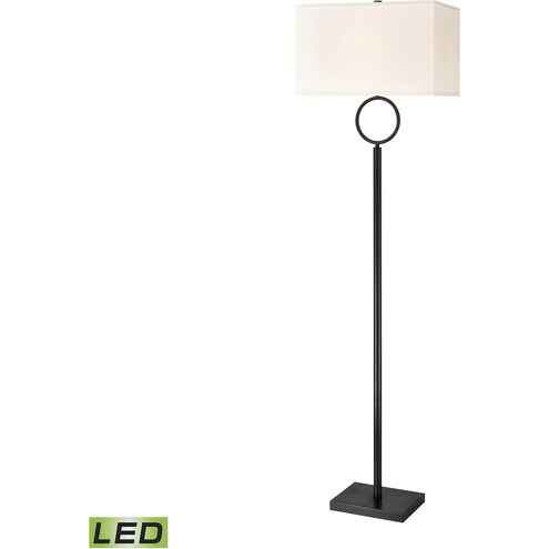 Staffa 62 inch 9 watt Matte Black Floor Lamp Portable Light